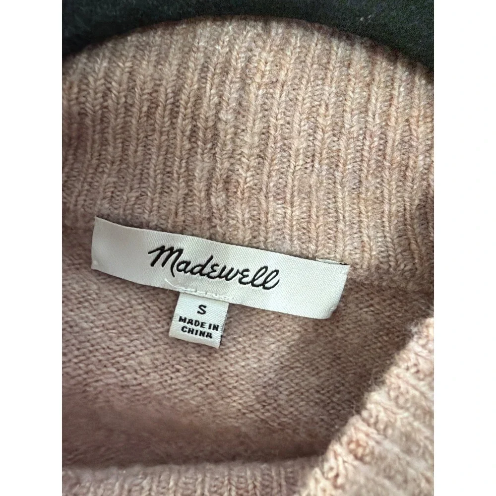 Madewell Redmond Womens Color Block Mock Neck Sweater Wool Blend Size Small‎ - Picture 4 of 5